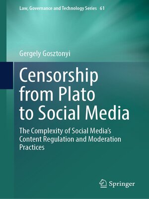 cover image of Censorship from Plato to Social Media
